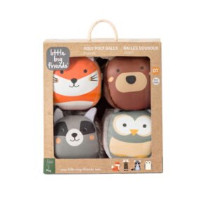 Little Big Friends Σετ 4 Μαλακά Zωάκια Δραστηριοτήτων Forest