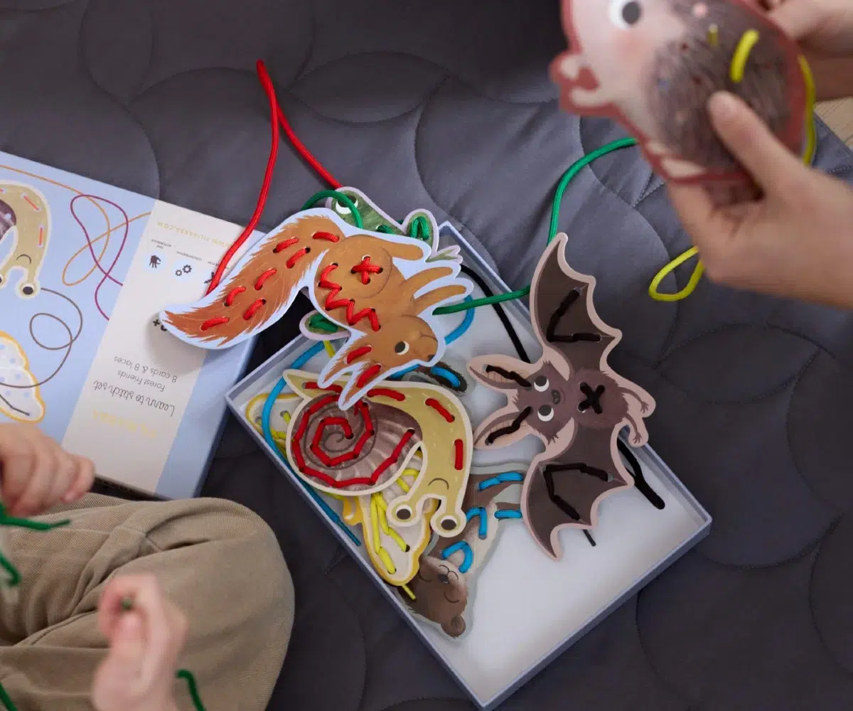 Filibabba Παιχνίδι Λεπτής Κινητικότητας με Κορδόνια – Forest Friends - Image 3