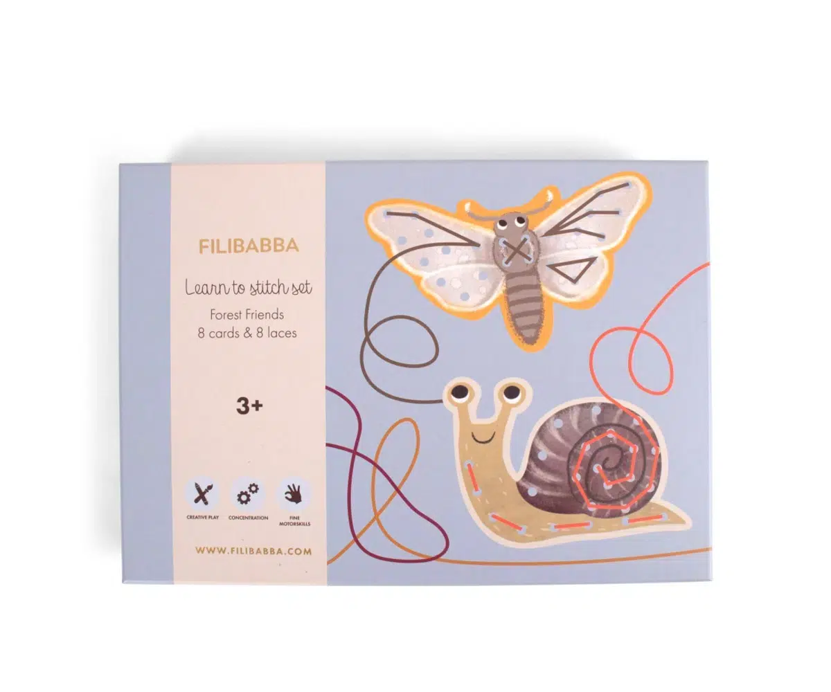 Filibabba Παιχνίδι Λεπτής Κινητικότητας με Κορδόνια – Forest Friends