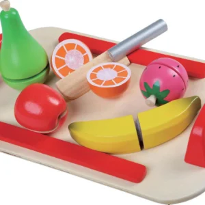 GERARDO'S. Ξύλινος δίσκος φρούτων με μαχαίρι κοπής