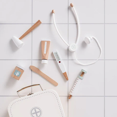 KIDS CONCEPT Βαλιτσάκι γιατρού με ξύλινα εργαλεία - Image 5