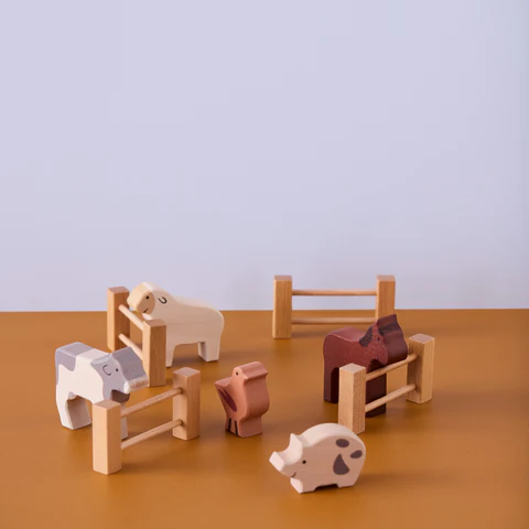 KIDS CONCEPT Ξύλινα ζωάκια της φάρμας AIDEN - Image 3