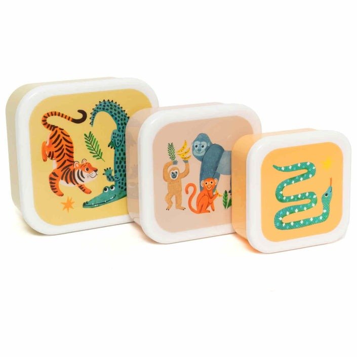 Petit Monkey – Lunch Box Set Upside Down Animals