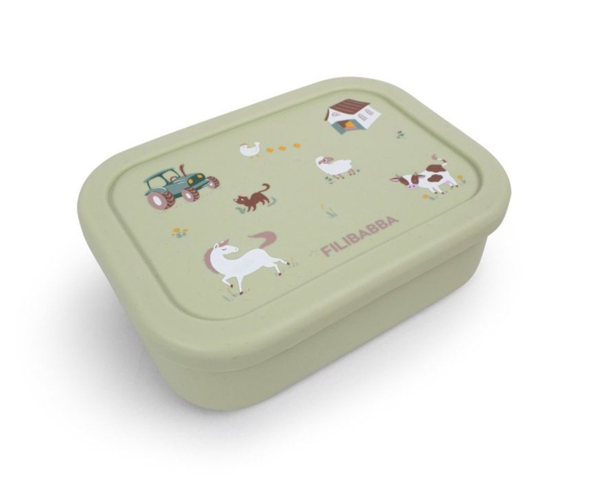 Filibabba Φαγητοδοχείο Σιλικόνης – Bog Green