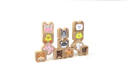 MILANIWOOD Ξύλινο παιχνίδι upside down - Ζώα της φάρμας 2+ - Image 2