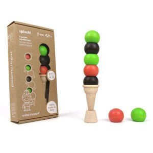 MILANIWOOD Ξύλινο παιχνίδι ισορροπίας - Παγωτό χωνάκι Splash