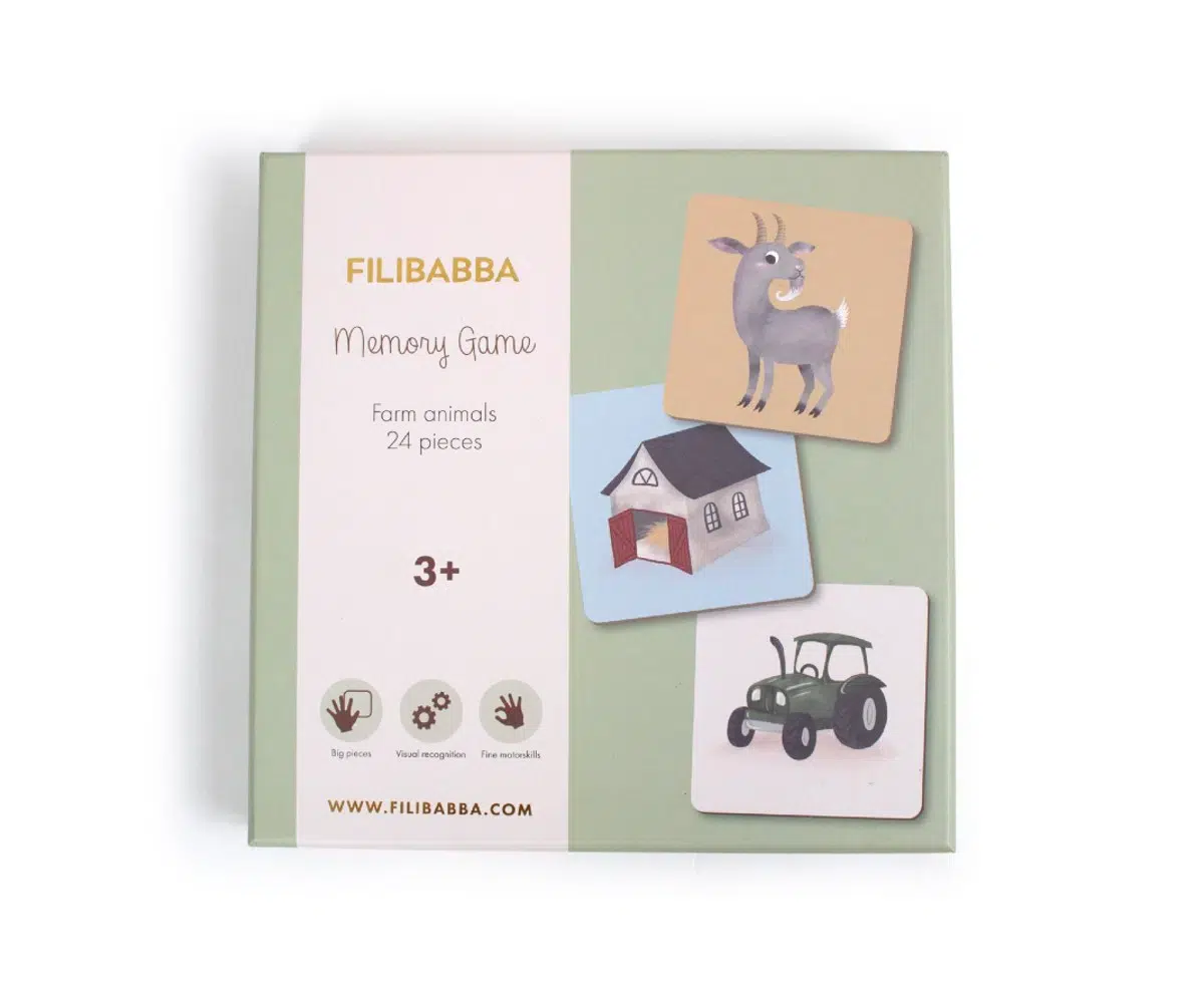 Filibabba Παιχνίδι Μνήμης – Farm Animals