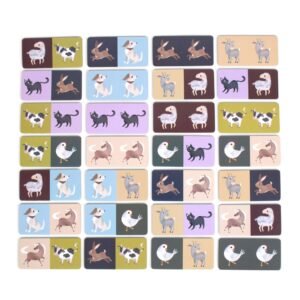 Alternative view of Filibabba Παιχνίδι Ντόμινο – Farm Animals