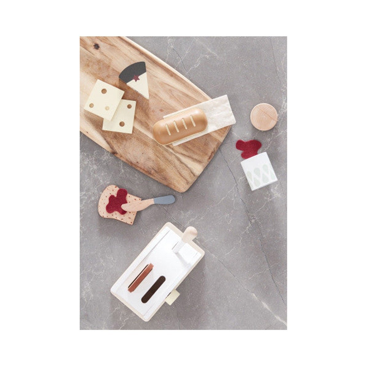 Kid's Concept Ξύλινη Φρυγανιέρα με Μοχλό & 8 Αξεσουάρ Πρωινού 3+ - Image 2