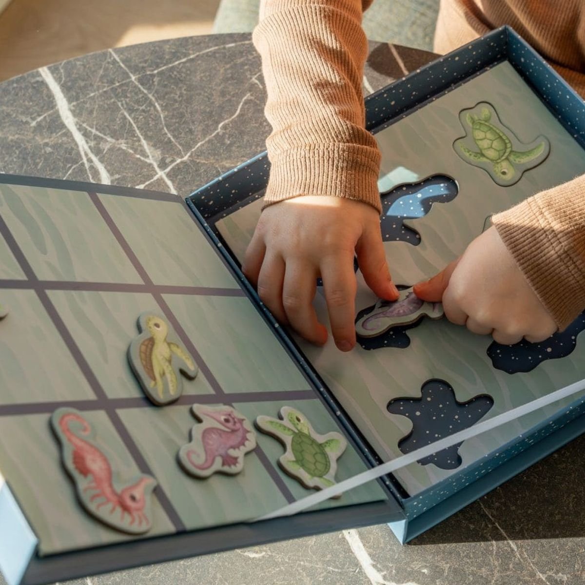 Filibabba Μαγνητικό Παιχνίδι Tic Tac Toe-Sea Friends Fun 3+ - Image 3