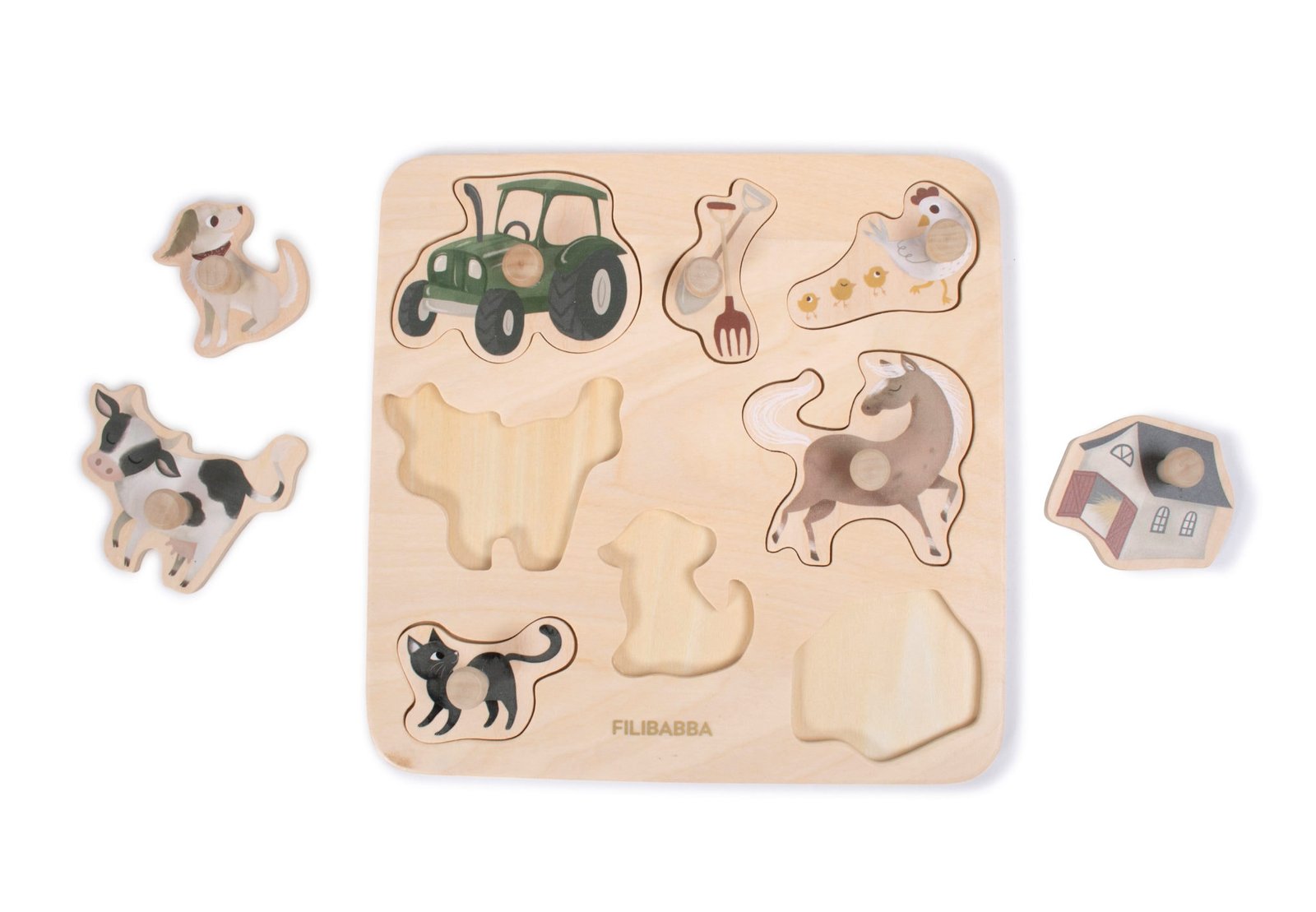 Filibabba Ξύλινο Παζλ – Magic Farm 12m+ - Image 4