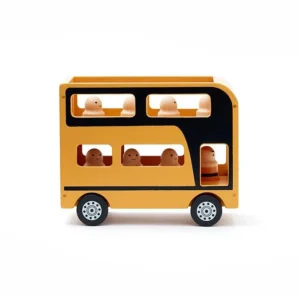 Alternative view of KIDS CONCEPT Ξύλινο Double Decker Λεωφορείο με Φιγούρες – AIDEN