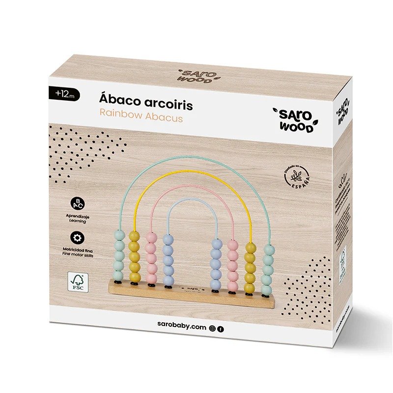 Ξύλινος Άβακας Ουράνιο Τόξο - Image 4