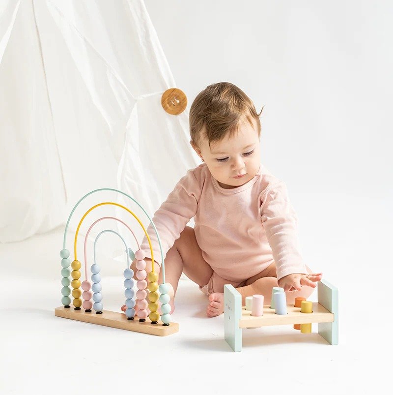 Ξύλινος Άβακας Ουράνιο Τόξο - Image 3