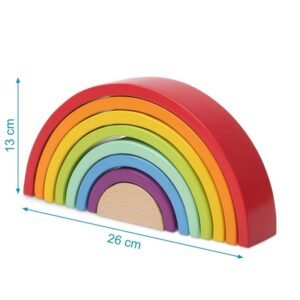 Alternative view of Kiokids Ξύλινο Εκπαιδευτικό Παιχνίδι - Ουράνιο Τόξο 18m+