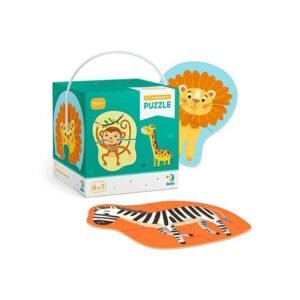 Παζλ 2-3-4 Στοιχείων – Άγρια Ζώα (18 Τεμάχια)
