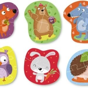 Alternative view of Παζλ 2-3-4 Στοιχείων – Ζώα του Δάσους (18 Τεμάχια)