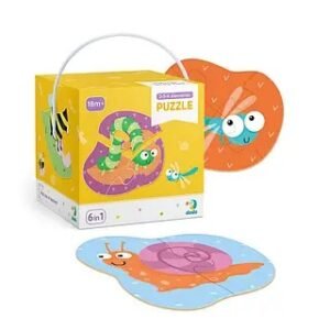 Παζλ 2-3-4 Στοιχείων – Έντομα (18 Τεμάχια)