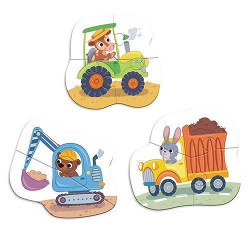 Dodo Παζλ – 3 σε 1 Μεταφορικά Μέσα (Σύνολο 3 Παζλ) - Image 3