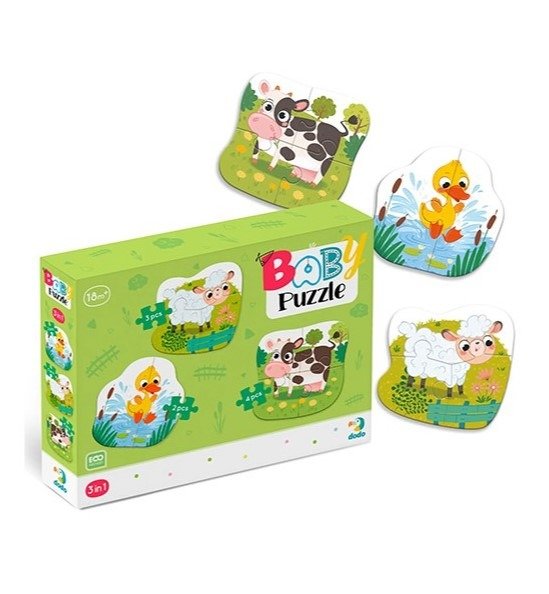 Παζλ – 3 σε 1 Ζώα Φάρμας - Image 2