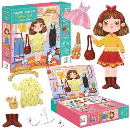 Μαγνητικό Παιχνίδι Ντύσε τη Μοδάτη Κοπέλα - Image 2