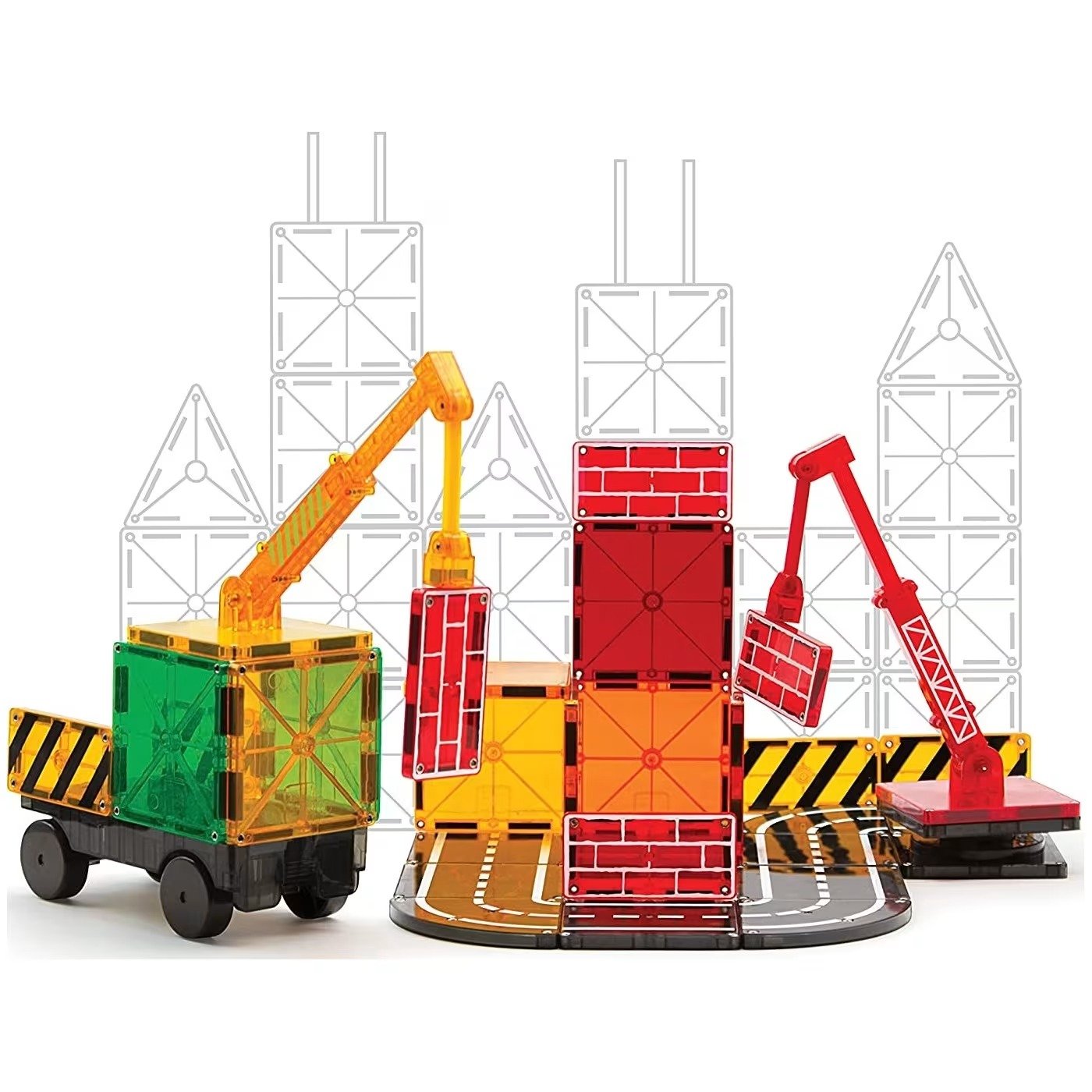 Magna-Tiles Σετ Κατασκευών Builder – 32 Τεμάχια - Image 3