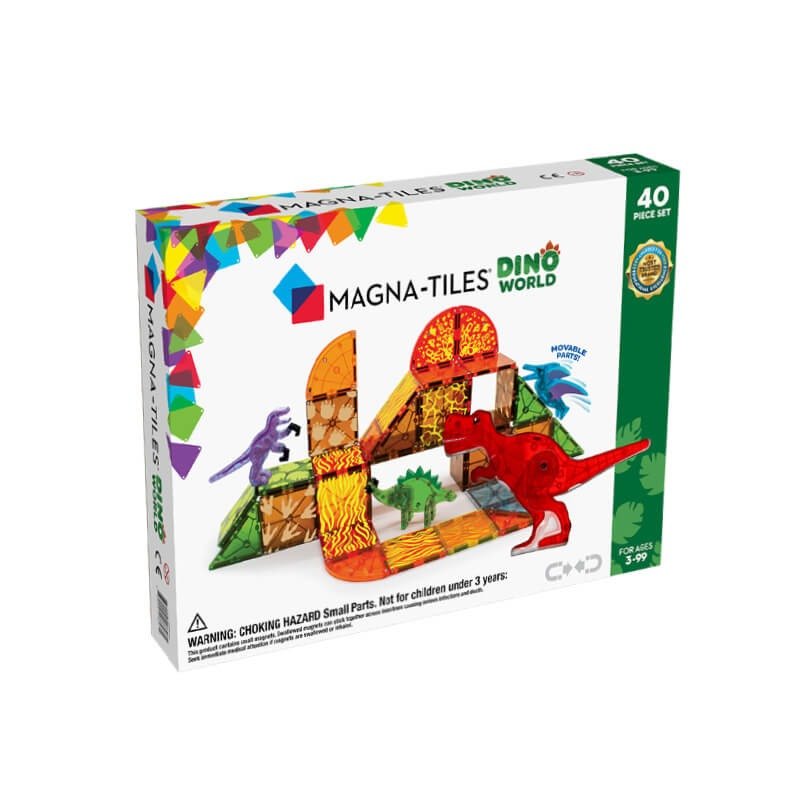 Magna-Tiles Σετ Dino World – 40 Τεμάχια