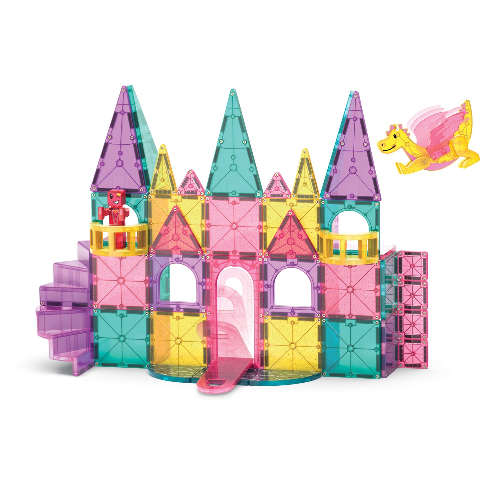 Magna-Tiles Σετ Μαγνητικών Πλακιδίων Castle Deluxe – 48 Τεμάχια - Image 2