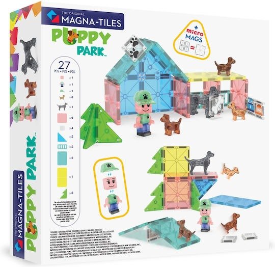 Magna-Tiles Σετ Μαγνητικών Πλακιδίων Puppy Park – 27 Τεμάχια - Image 2