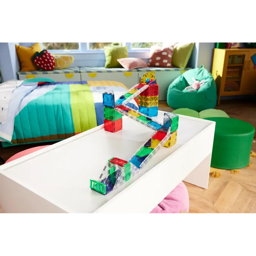 Magna-Tiles Μαγνητικών Πλακιδίων Rail Racers Deluxe – 90 Τεμάχια - Image 6