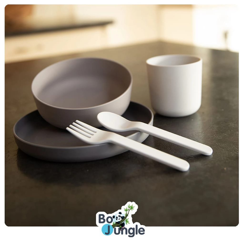 Eco-Friendly Σετ Φαγητού CPLA 5 Τεμαχίων Grey - Image 2