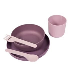 Eco-Friendly Σετ Φαγητού CPLA 5 Τεμαχίων Purple/Pink