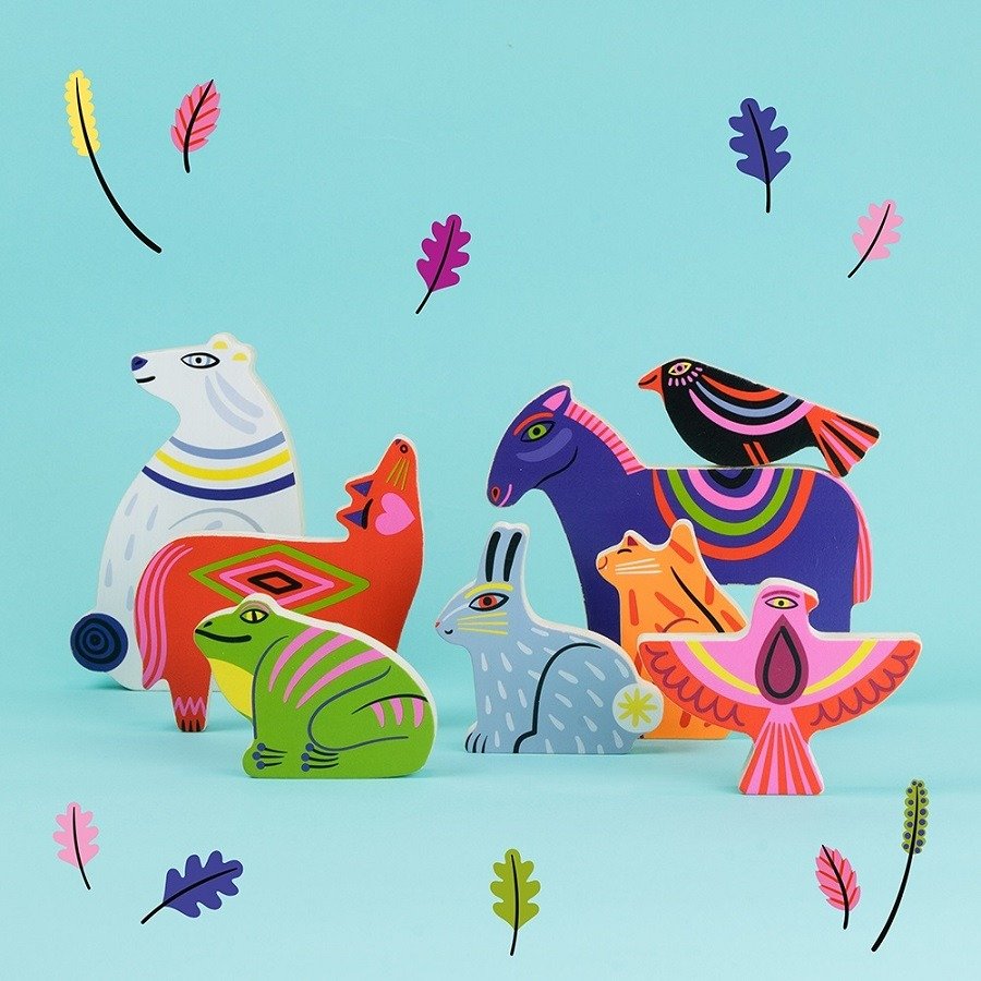 Djeco Ξύλινο Παζλ με Σφηνώματα-Nora & Co 12m+ - Image 3