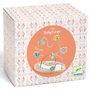 Alternative view of Djeco Baby Loopi Ξύλινος Λαβύρινθος με Καθρέφτη & Μεταλλικές Διαδρομές 18m+