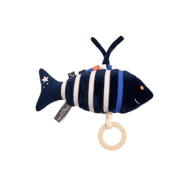 Sauthon "Baby Sailor" Μουσικό Λούτρινο Ψαράκι 0m+