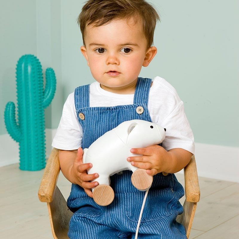 Ξύλινη Συρόμενη Τρεχαλίτσα-Αρκούδα - Image 2