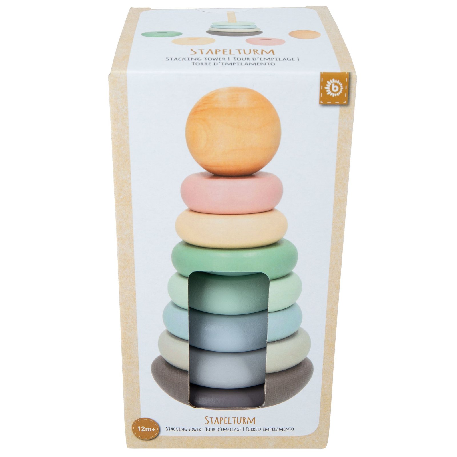 Bieco Ξύλινος Πύργος Στοίβαξης "Rainbow" 12m+ - Image 4