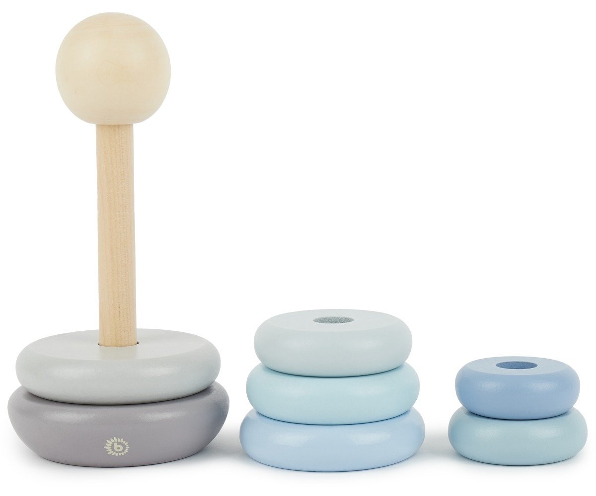 Bieco Ξύλινο Παιχνίδι Στοίβαξης Blue Grey - Image 4