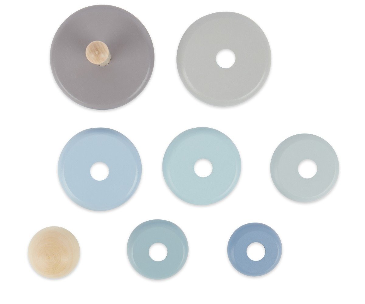 Bieco Ξύλινο Παιχνίδι Στοίβαξης Blue Grey - Image 3