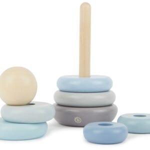 Alternative view of Bieco Ξύλινο Παιχνίδι Στοίβαξης Blue Grey