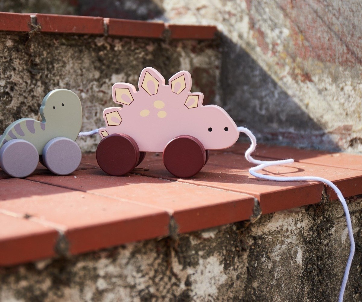 Bieco Ξύλινο Συρόμενο Παιχνίδι "Δεινόσαυρος & Μωρό" 12m+ - Image 2