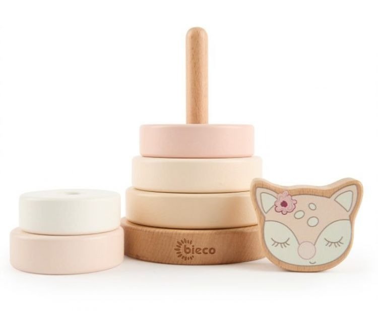 Bieco Ξύλινος Πύργος Στοίβαξης Ελαφάκι Ella - Image 2