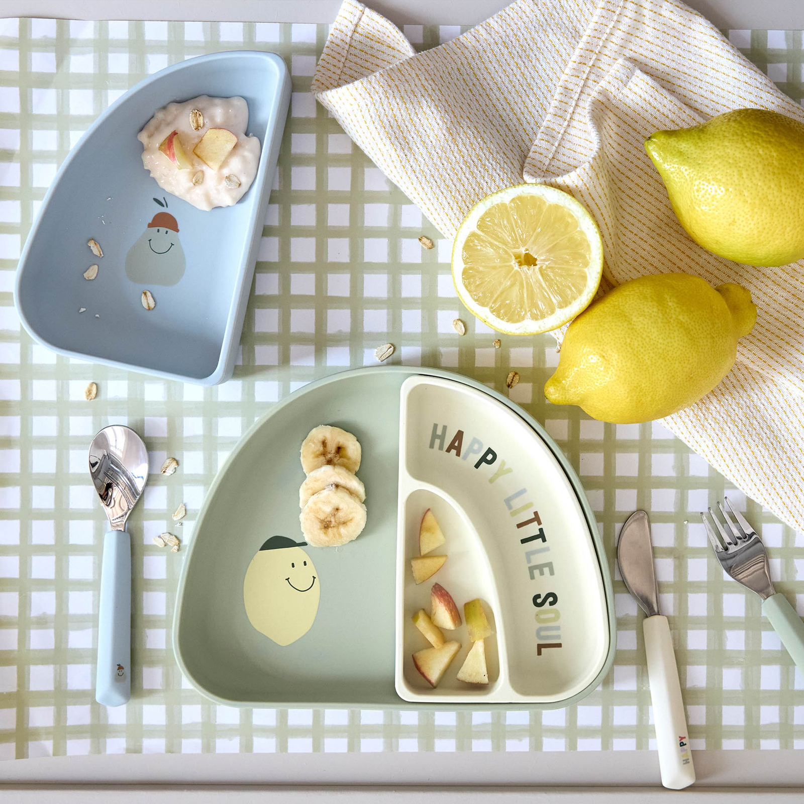 Laessig Πιάτο Σιλικόνης 3τμχ- Happy Fruits Lemon - Image 2