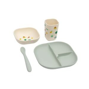 The Cotton Cloud Σετ Φαγητού Σιλικόνης-Tiny Bits Wasabi
