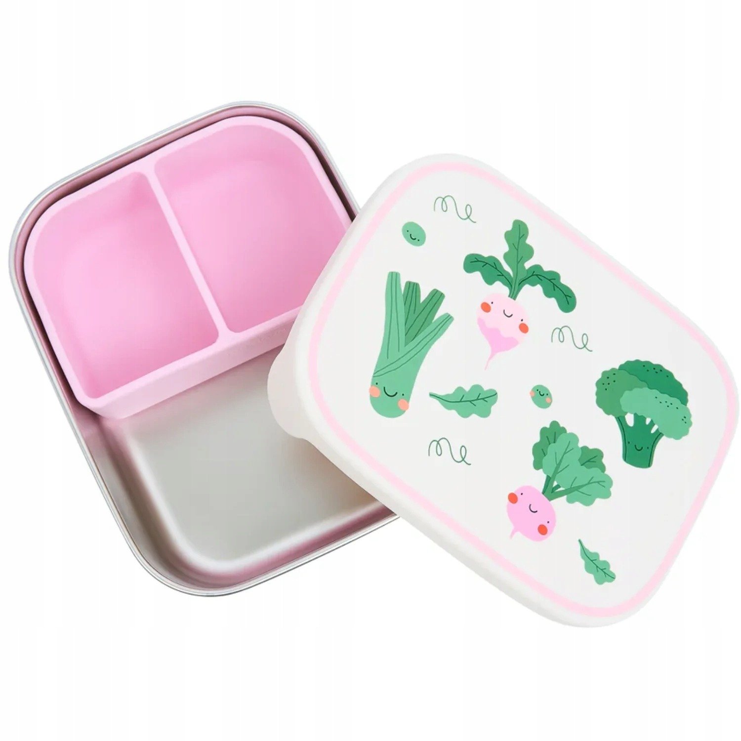 The Cotton Cloud Ανοξείδωτο Φαγητοδοχείο-Veggie Pals