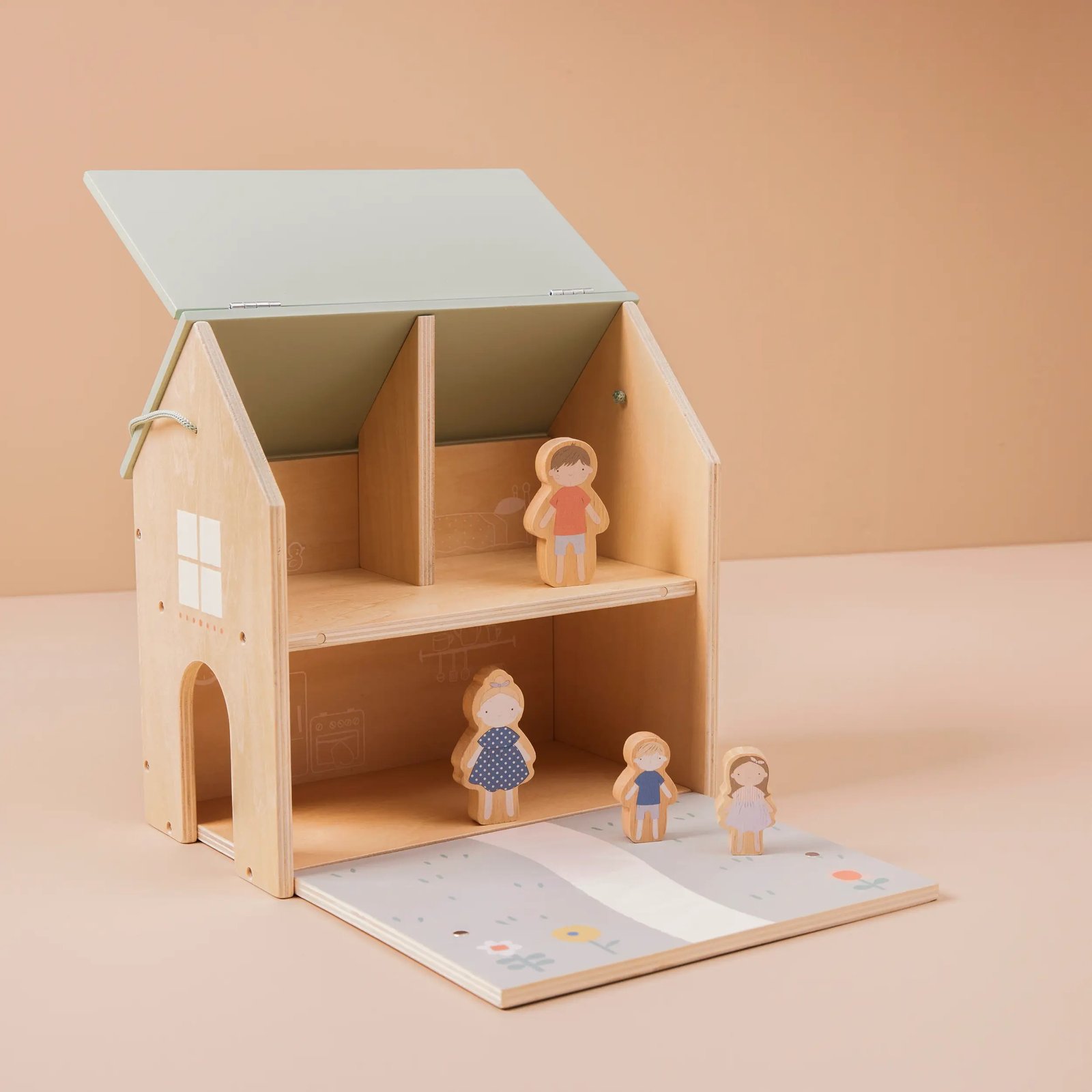 Just Bee Kids Ξύλινο Κουκλόσπιτο 3+ - Image 4