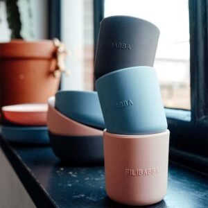 Alternative view of Filibabba Σετ 2 Ποτήρια Σιλικόνης Powder Blue