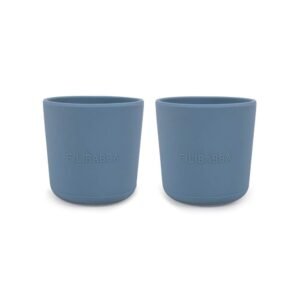 Filibabba Σετ 2 Ποτήρια Σιλικόνης Powder Blue