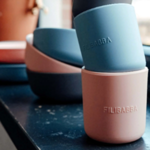 Alternative view of Filibabba Σετ 2 Ποτήρια Σιλικόνης Rose