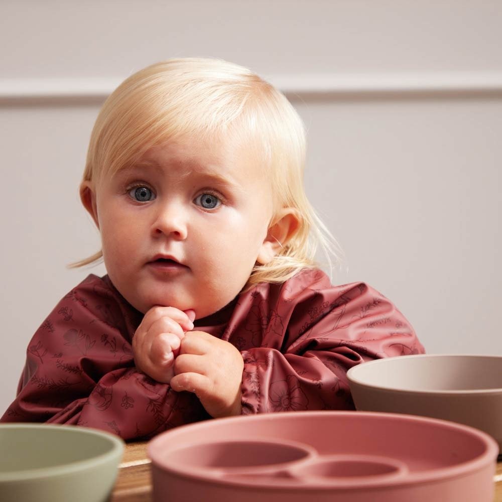 Filibabba Μακρυμάνικη Σαλιάρα με Μανίκια-Fall Flowers 6m+ - Image 3